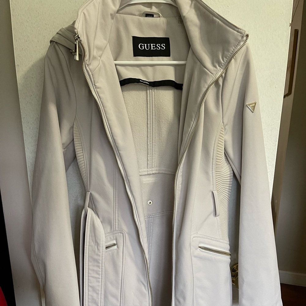 Cream long Coat size S